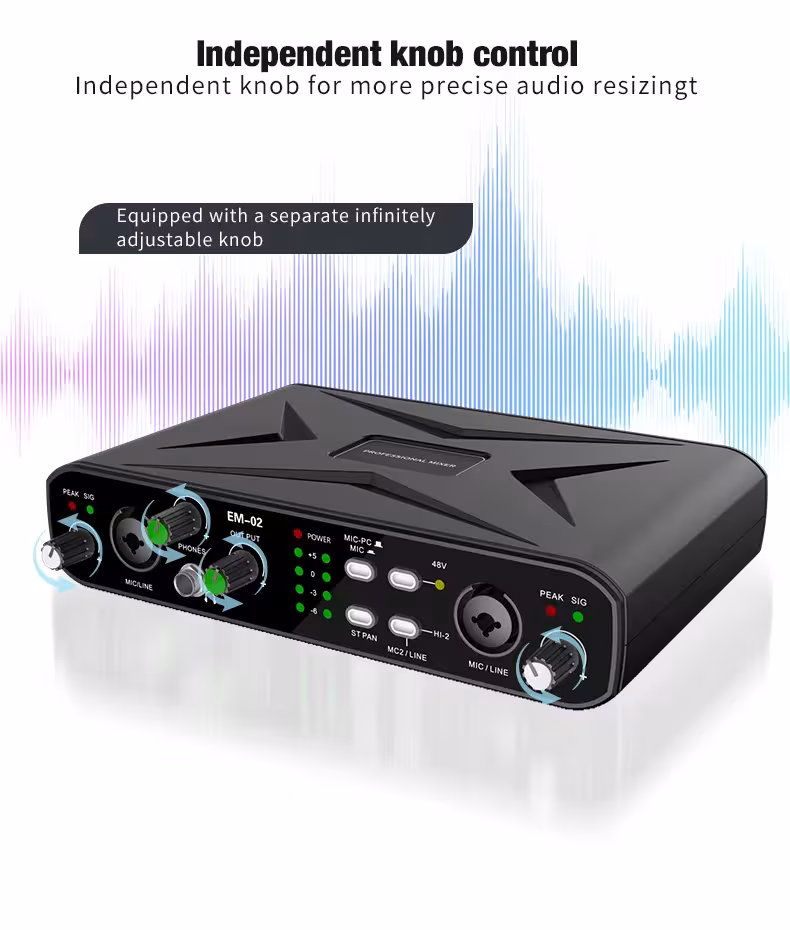 Audio interface with microphone