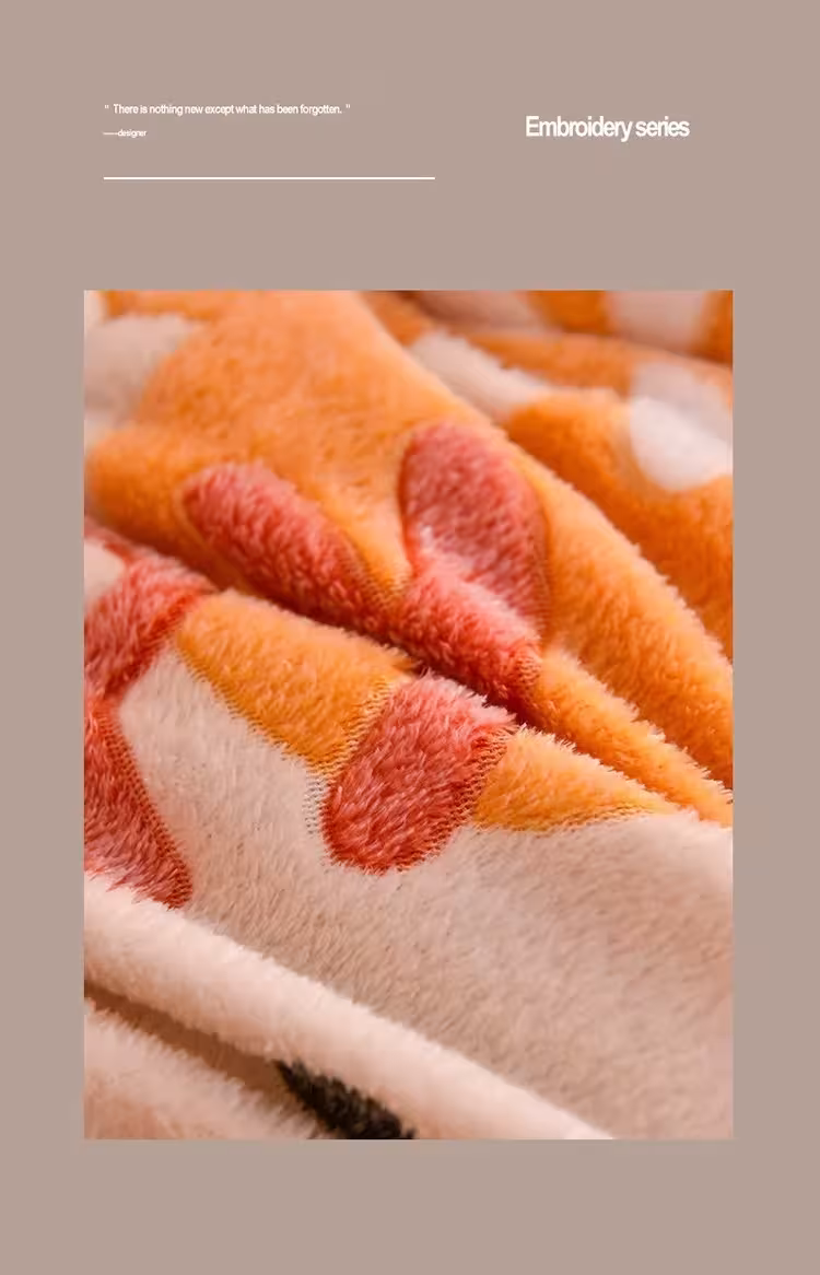 warm double-sided plush blanket