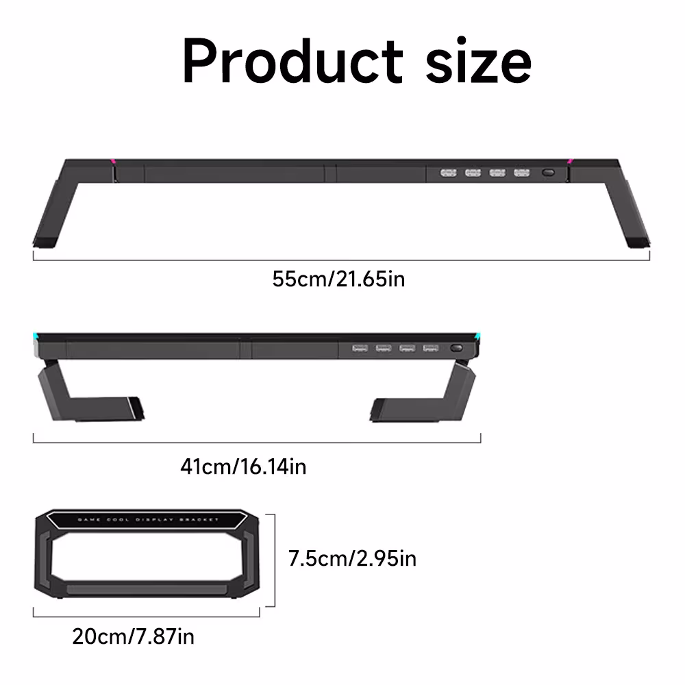 soporte para monitor con cajón