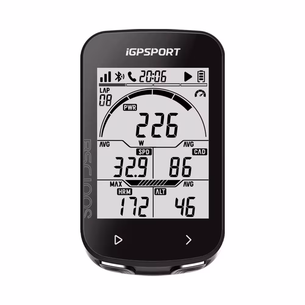 IGPSPORT BSC100S GPS bike computer, wireless speedometer with odometer.