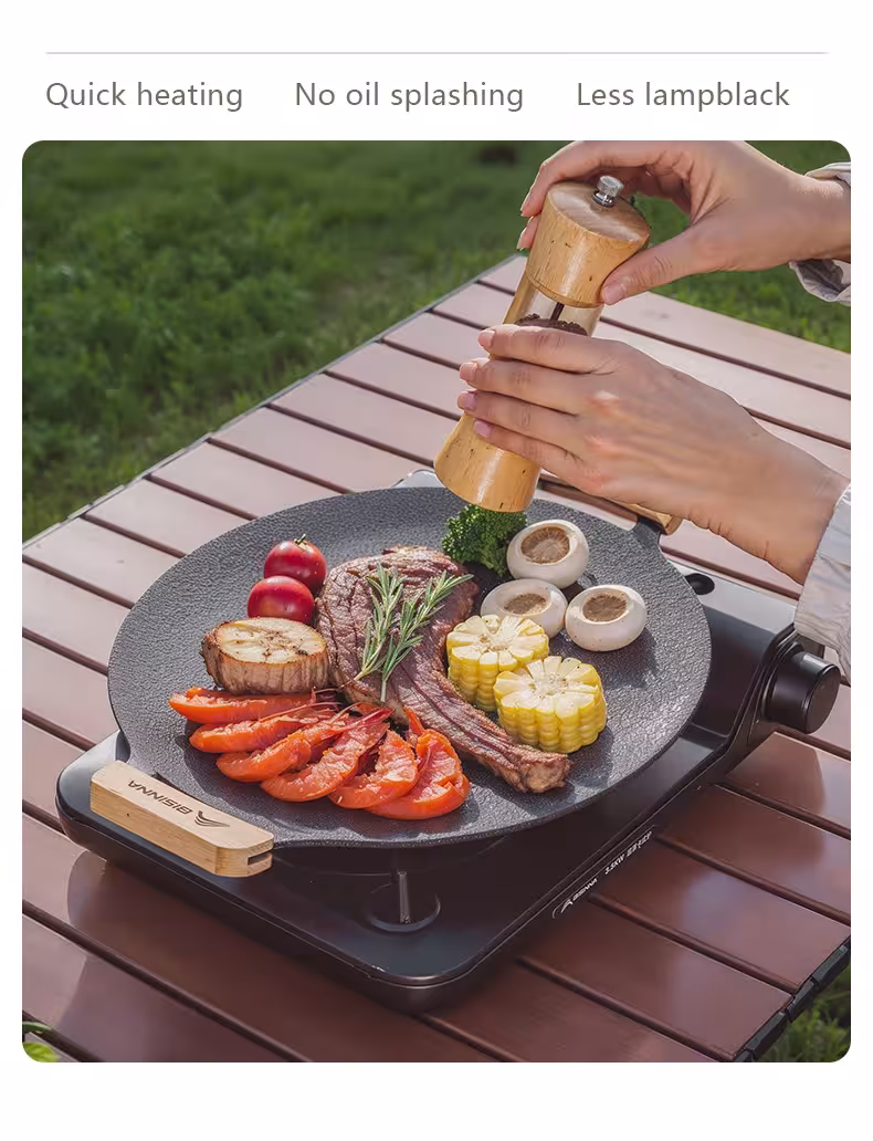 poêle-grill pour usage extérieur