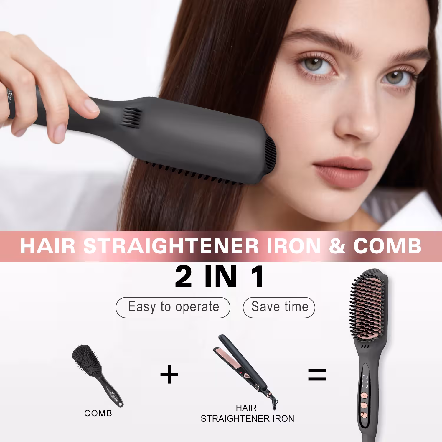 ionic hair straightening brush