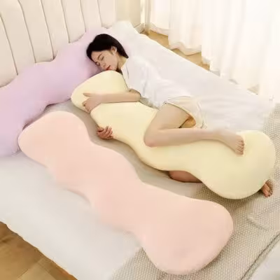 Four Season Universal Detachable and Washable ice Silk Women's Sleeping Leg Clip Long Pillow for Pregnant Women's Side Sleeping 1
