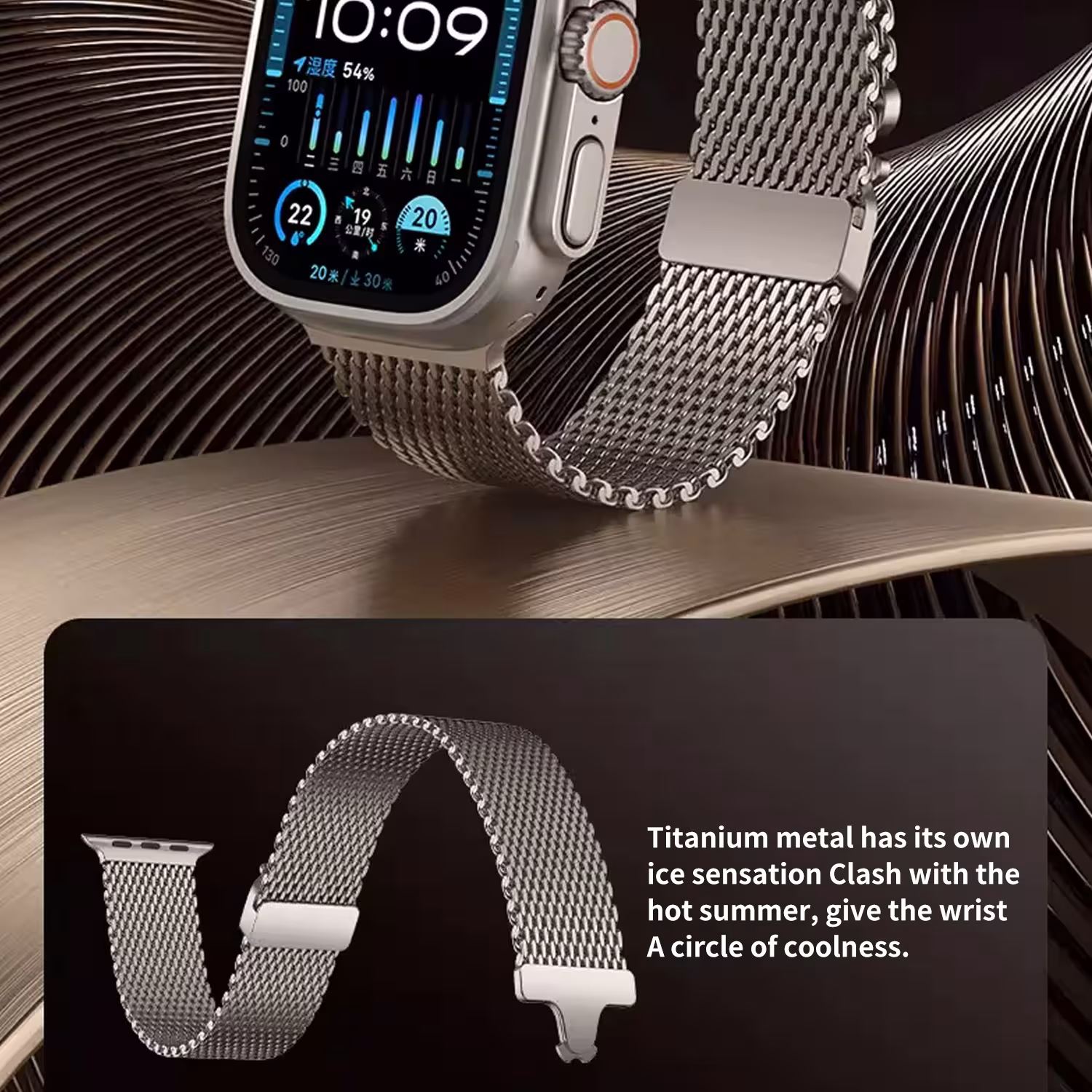 titano dirželis Apple Watch