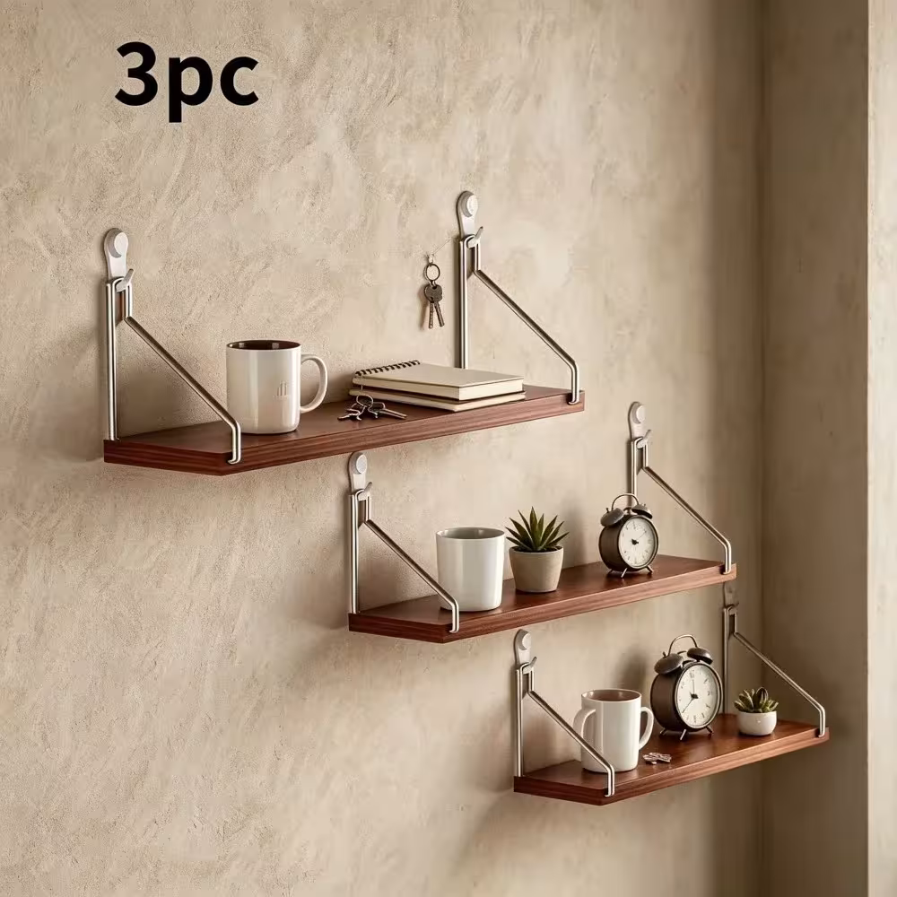 estanterías de pared sin taladro