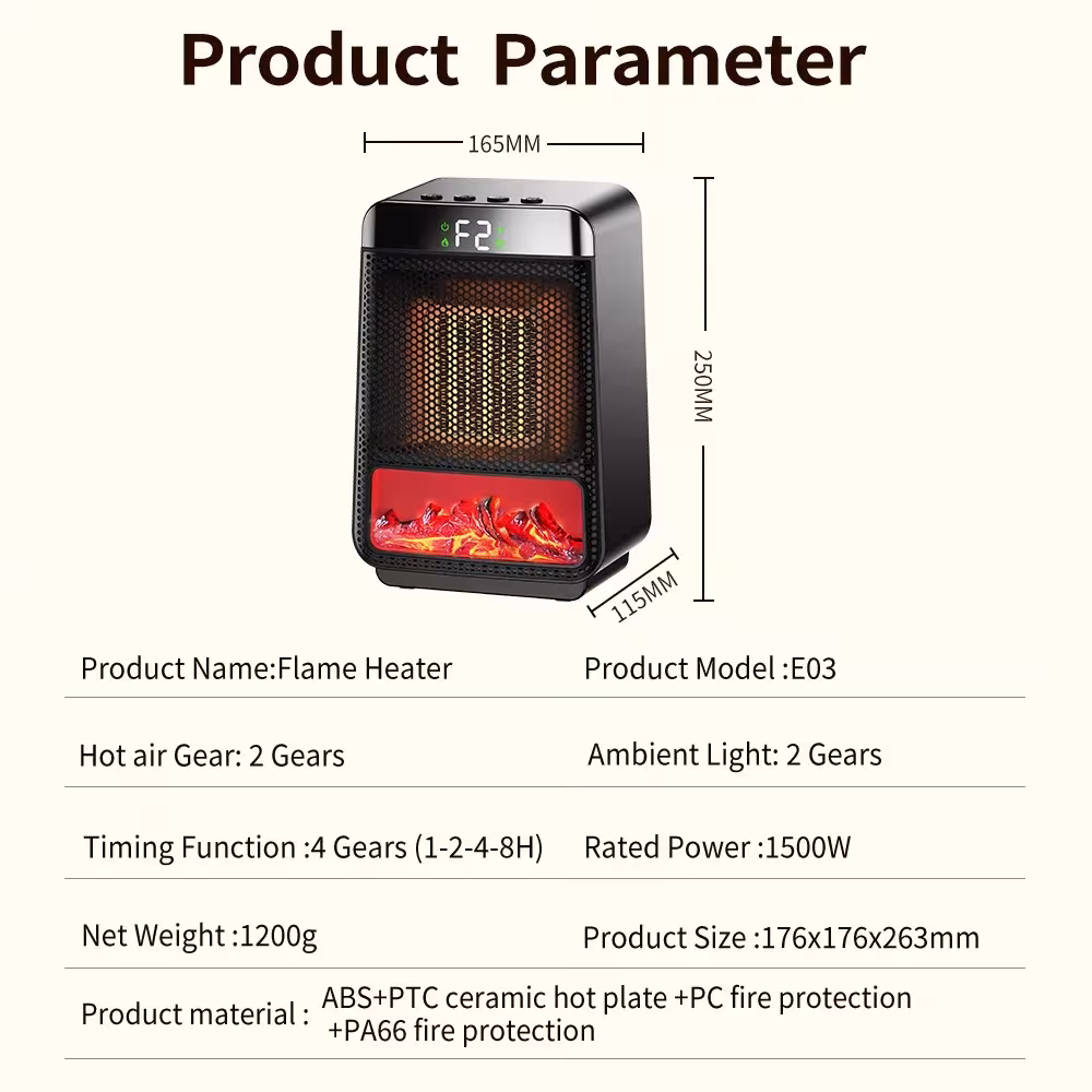 Electric heater with flame effect