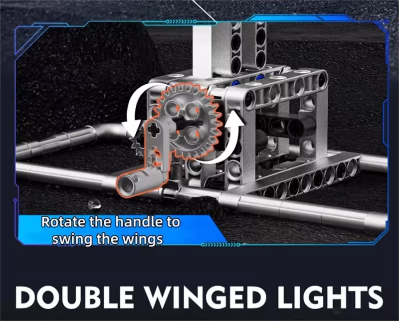 robot pesce raia realizzato con mattoncini da costruzione