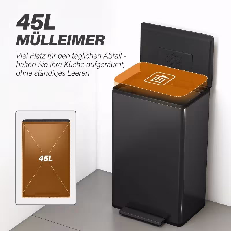 bin with pedal