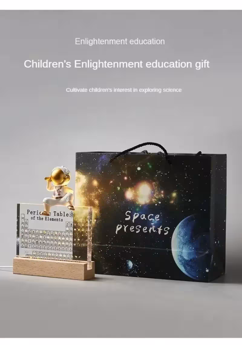 Souvenir de la tabla periódica de los elementos, de acrílico