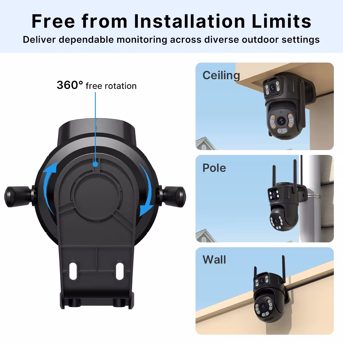 caméra wifi PTZ pour l'extérieur