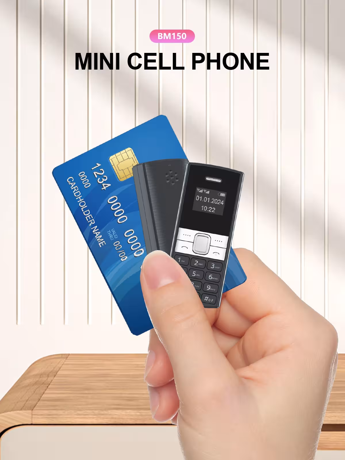 mini mobilusis telefonas