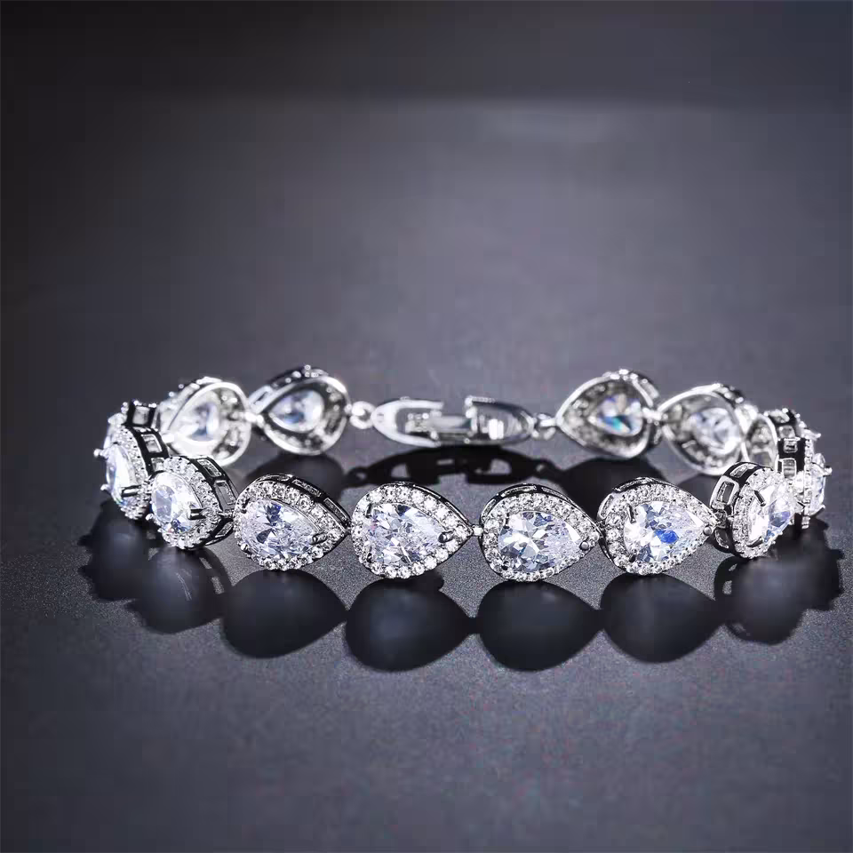bracciale con zirconi per donna