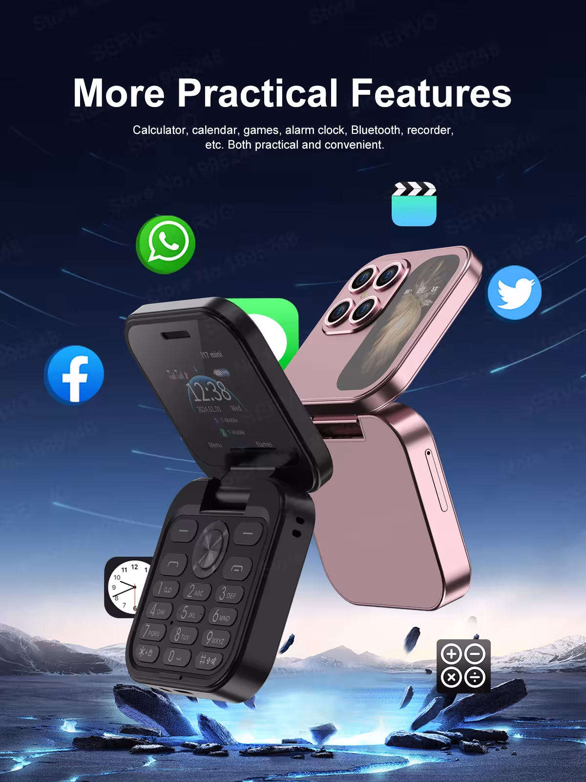 small, flexible mobile phone 2G