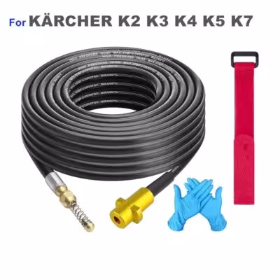 10 15 20 Meters High Pressure Sewer Drain Cleaning Hose Pipe Cleaner Dredge Tool For Karcher K2 K3 K4 K5 K7 Water Gun 1