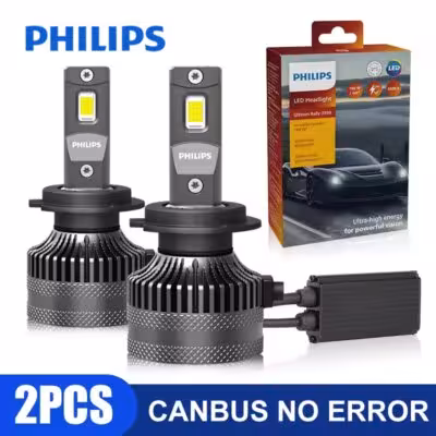 Philips Ultinon Rally 3590 180W H7 Led Headlight Bulbs High Power H1 H4 H8 H11 9005 HB3 9006 HB4 9012 HIR2 Auto Lamps Fog Lights 1
