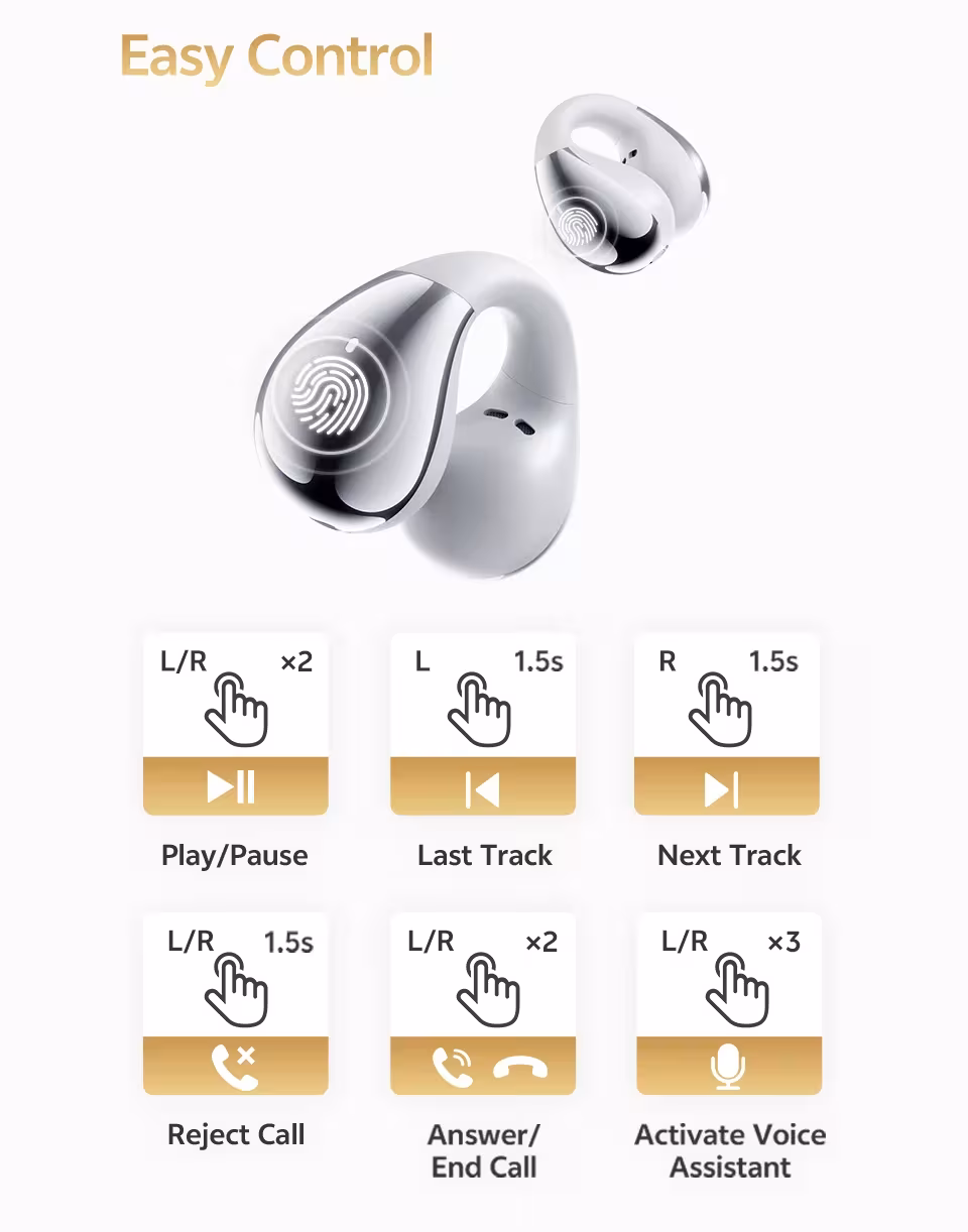 auriculares inalámbricos con clip