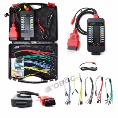 OBD2 Breakout Box with LCD Display 12V/24V CAN Tester Box with Built-in 120ohm Resistors for ECU Testing Tool on Bench 1