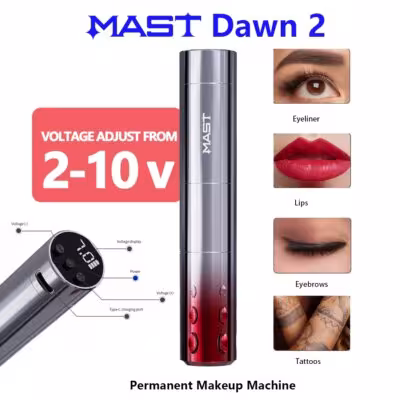 Mast Dawn2 PMU Pen Wireless Permanent Makeup Machine 2-12V Working Voltage 3.0mm Stroke Lightweight Design for Micropigmentation 1
