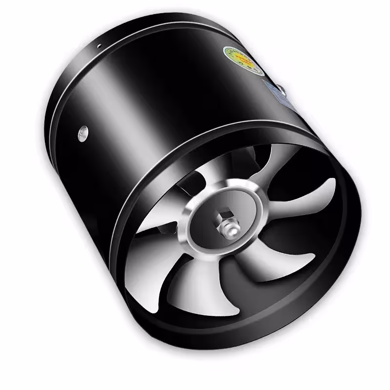 Ventilateur d'extraction 8 pouces pour conduit de ventilation, cuisine, toilettes, mur
