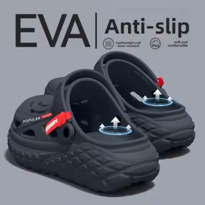 Operating room hole shoes men's 2026 summer new non-slip deodorant arch support wear wear wear cool slippers men 1