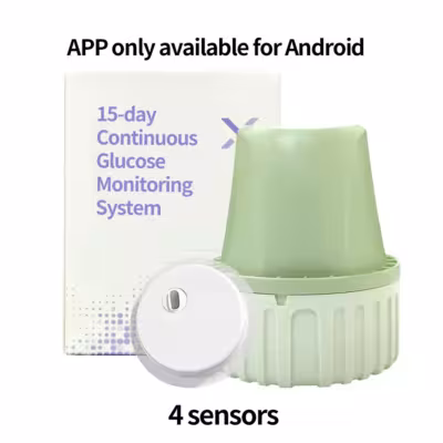 4pcs Glucose Sensor 15 Days Dynamic Glucose Meter CGMs Without Finger Prick for Diabetes Sugar Tester Continuous Glucose Monitor 1