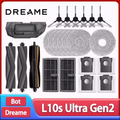 Dreame L10s Ultra Gen2 / L30s Ultra Robot Vacuum Cleaner Accessories Main Side Brush Mop Cloth Hepa Filter Dust Bag Spare Parts 1