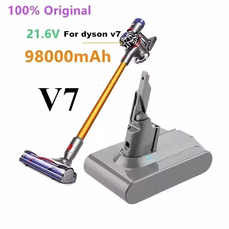 Dyson V7 dulkių siurblio baterija 21.6V, pakaitinis ličio jonų akumuliatorius