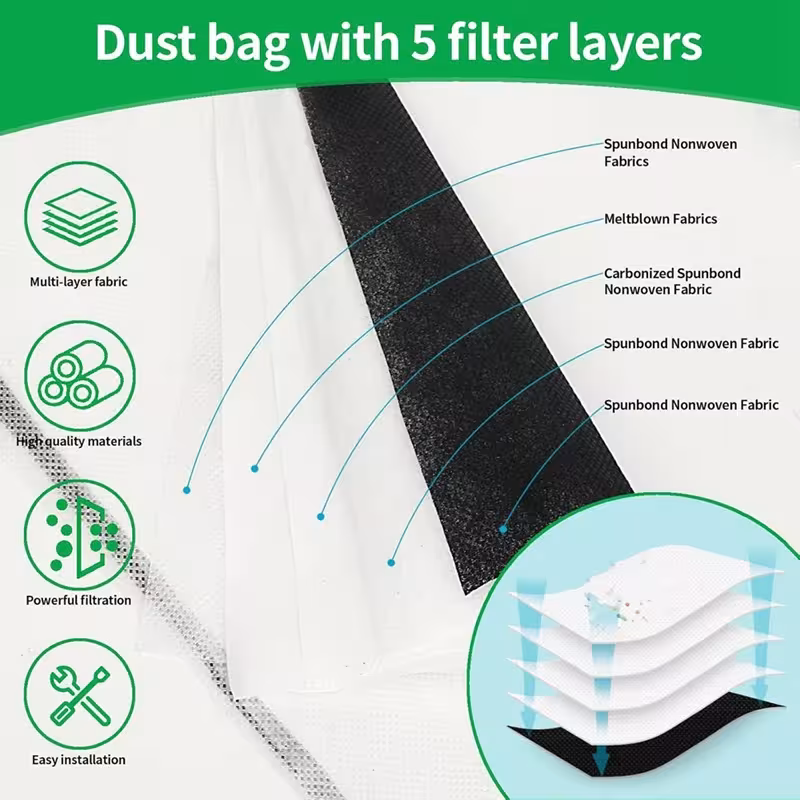 Bolsas para aspiradora con filtros