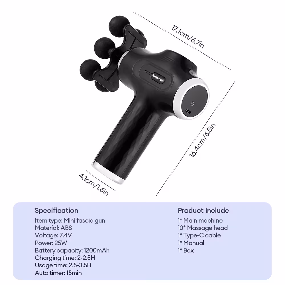 pistolet de massage des fascias