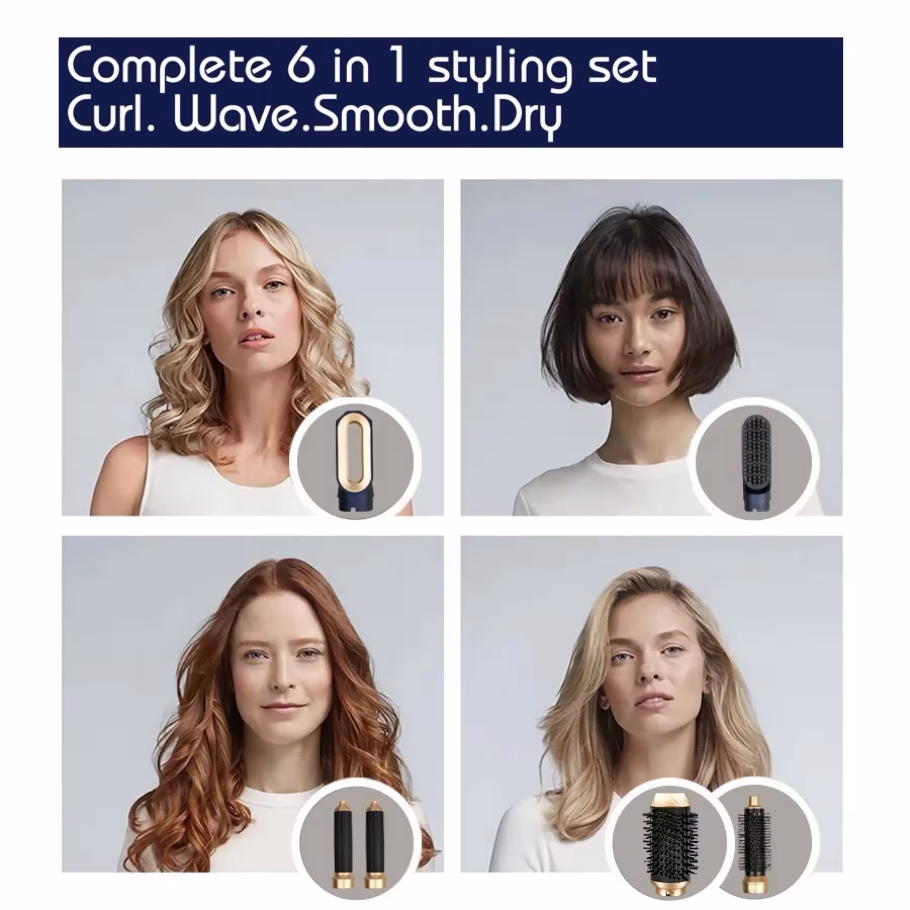6 in 1 plaukų formuotuvas