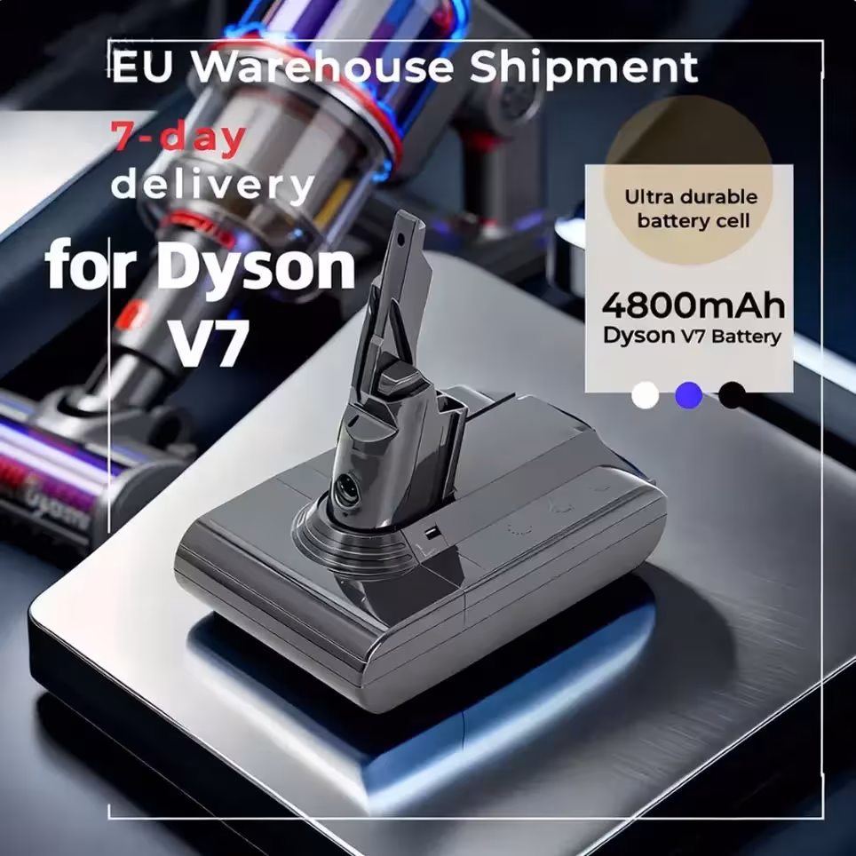 Dyson V7 baterija 21.6V ličio jonų, dulkių siurblio akumuliatorius, pakeitimo variantas