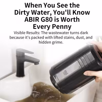 Portable Carpet Cleaner ABIR G80,15000PA Suction,Self Cleaning Cover,Wet Dry Vacuum Cleaner for Sofa Curtain Pet Home Washer 2