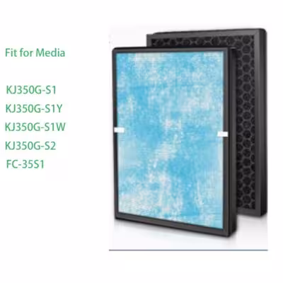 Combine Filter Fit for Media KJ350G-S1/S1Y/S1W/S2 FC-35S1 380*280*45mm Air Purifier Filter 1