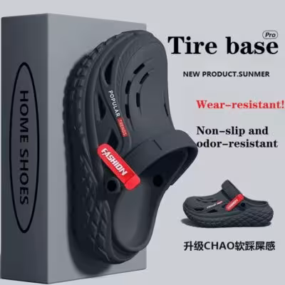Operating room hole shoes men's 2026 summer new non-slip deodorant arch support wear wear wear cool slippers men 2