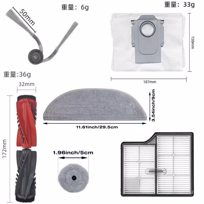 roborock saros 10 priedai