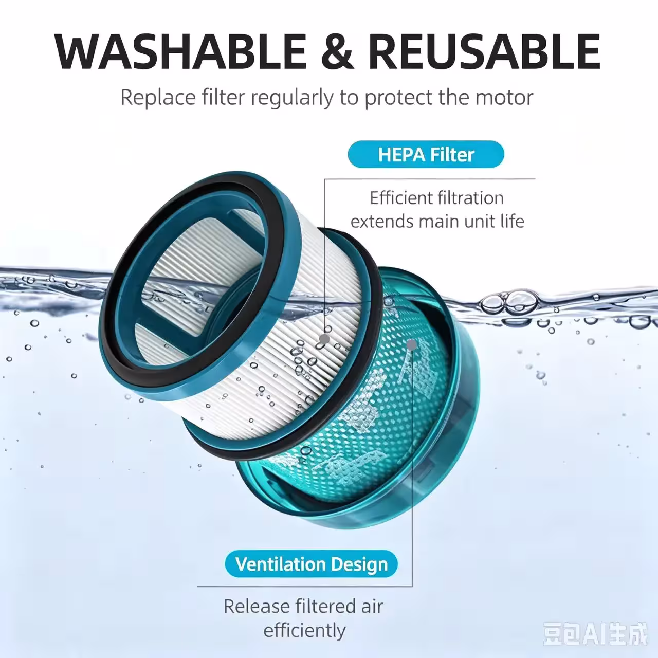 Filtre HEPA pour aspirateur Dyson