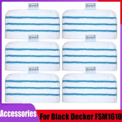 For Black Decker Steam Mop FSM1610/FSM1630/FSMH13E5/FSMH1321-A9/FSM1616/HSMC1321 Microfiber Washable Mopping Pad Accessories 1