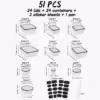 51 pièces