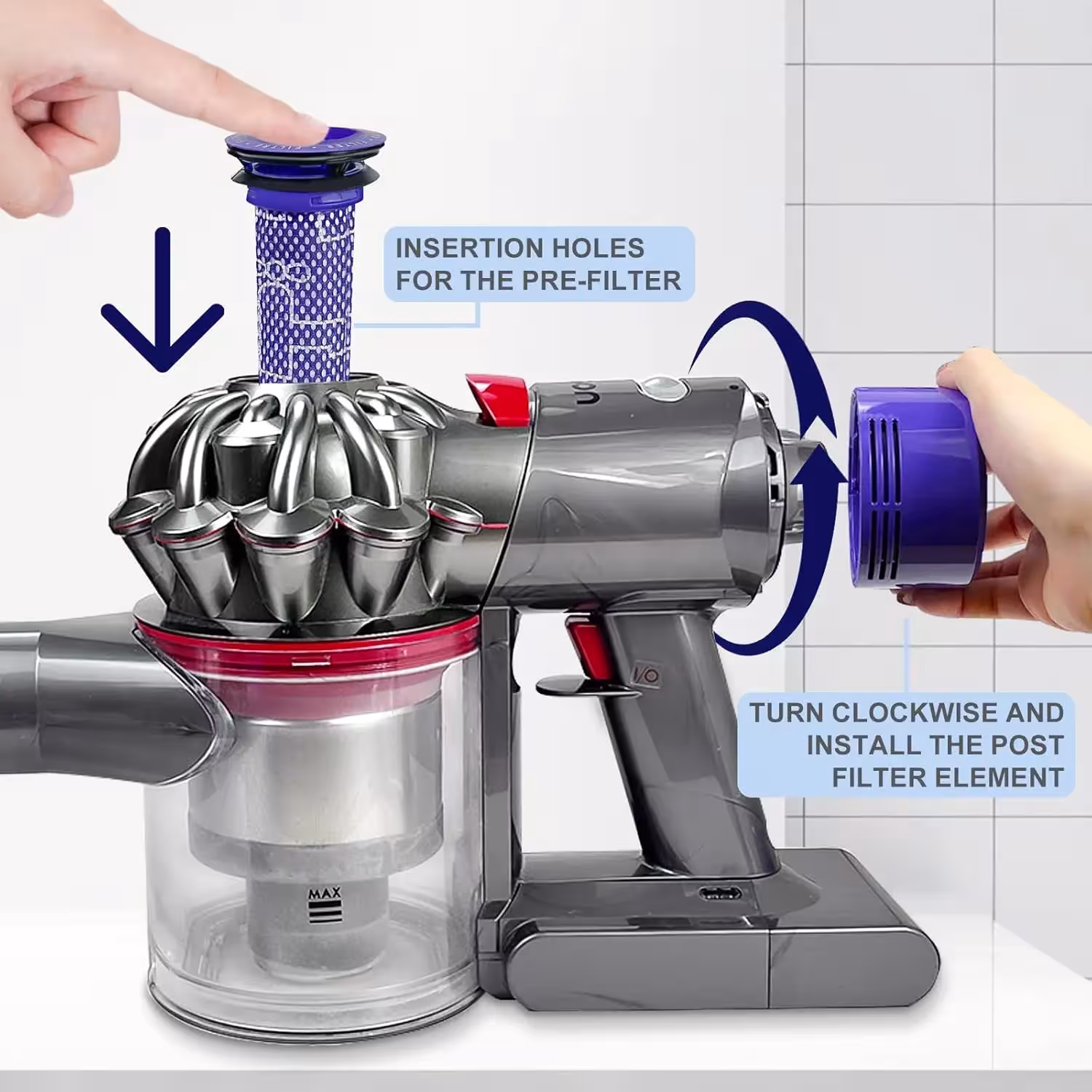 HEPA filtras Dyson V7 V8