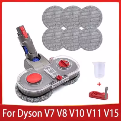 Mop Head for Dyson V7 V8 V10 V11 V15 Vacuum Cleaner Electric Mop Attachment with Detachable Water Tank and 6 Reusable Mop Pads 1