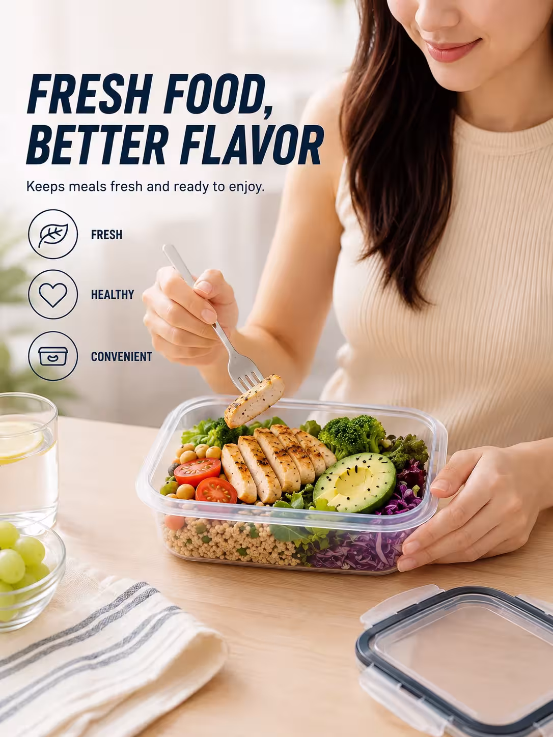 boîtes de rangement pour aliments
