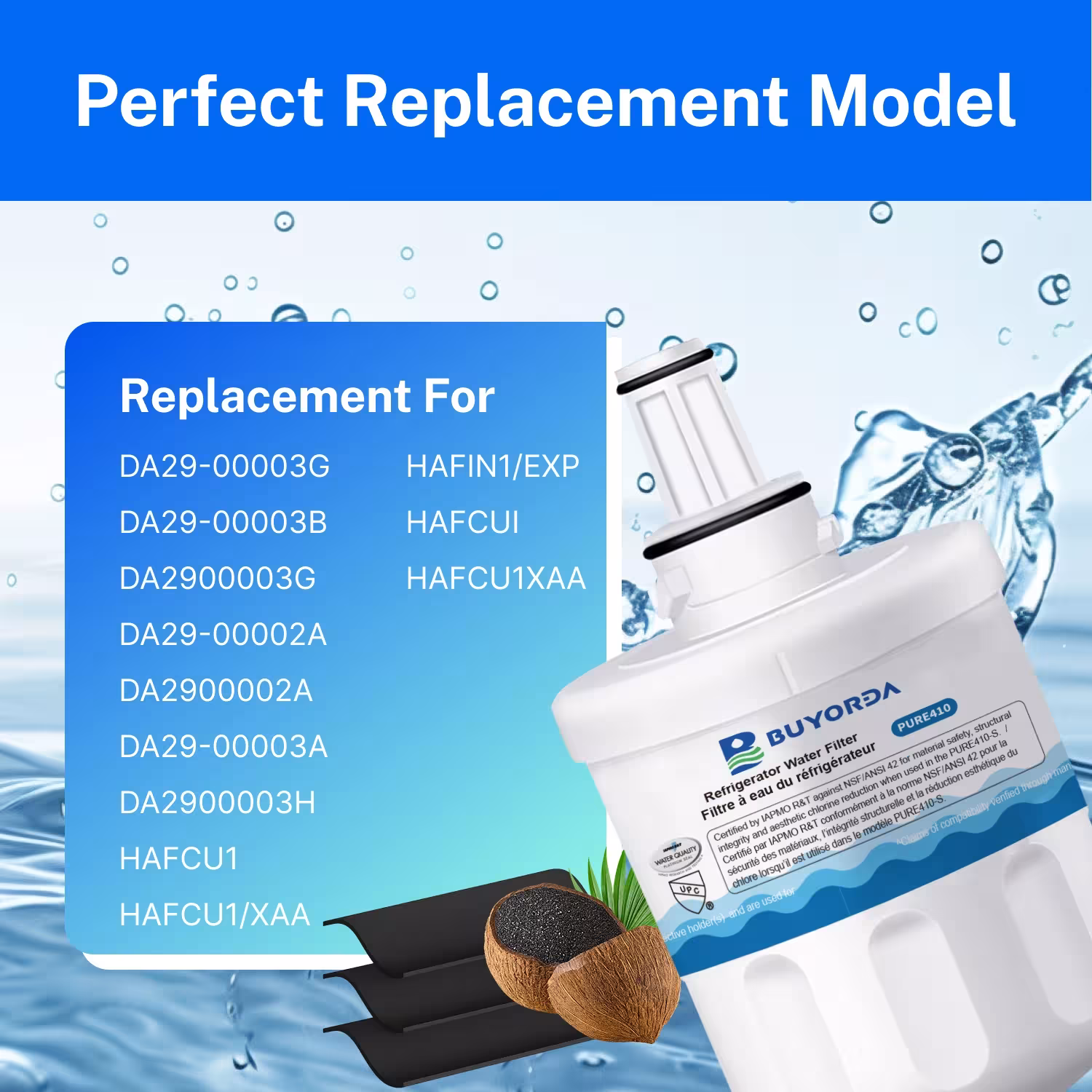 Cartouche de filtre à eau pour réfrigérateur