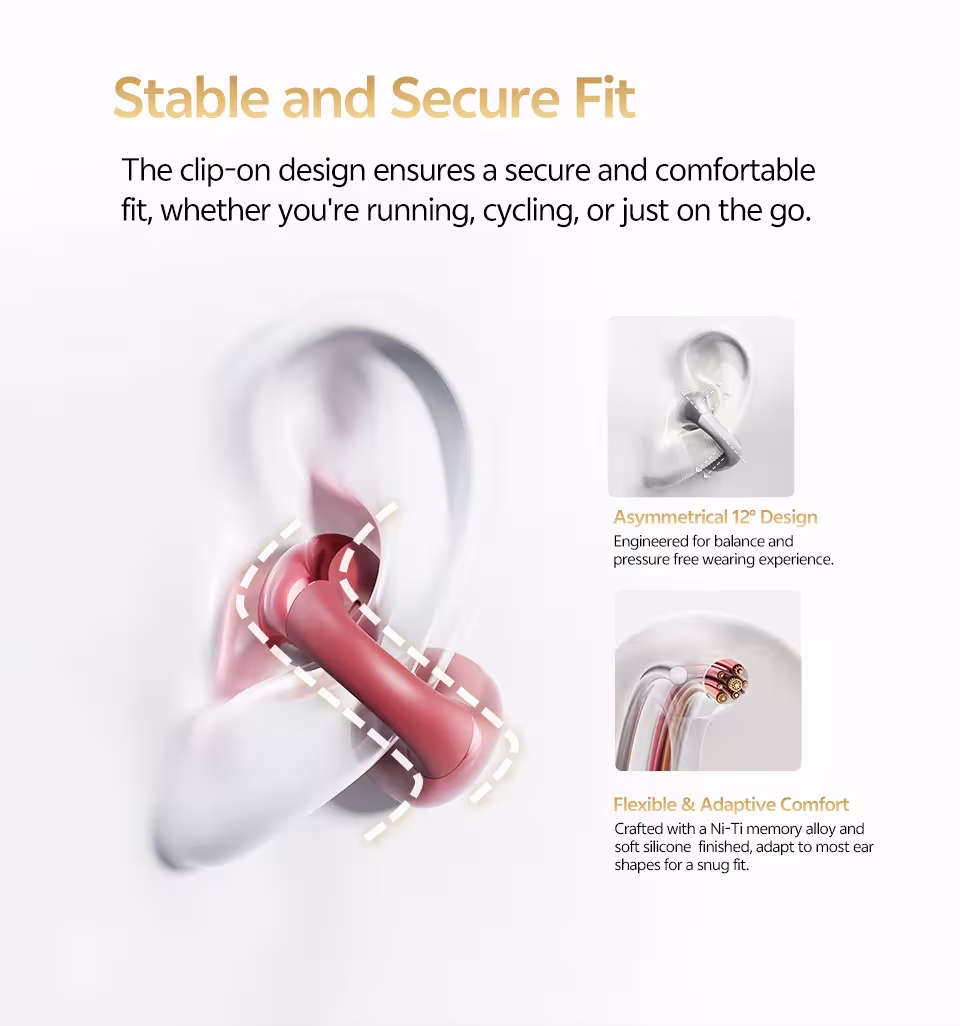 auriculares inalámbricos con clip