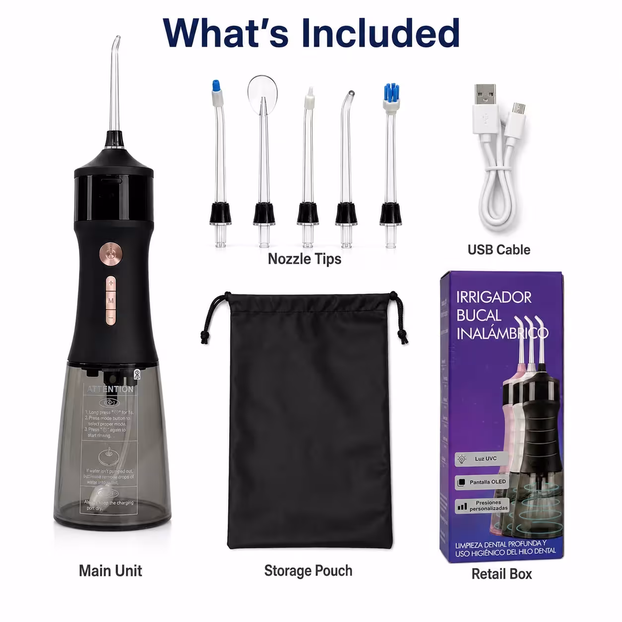 UVC dental irrigator