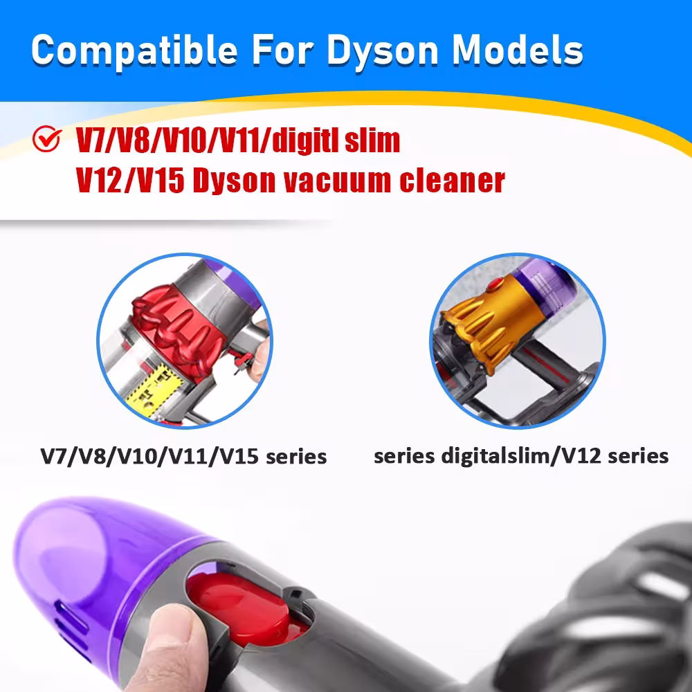 Adaptador de boquilla para aspiradoras Dyson V7 V8 V10 V11 V15