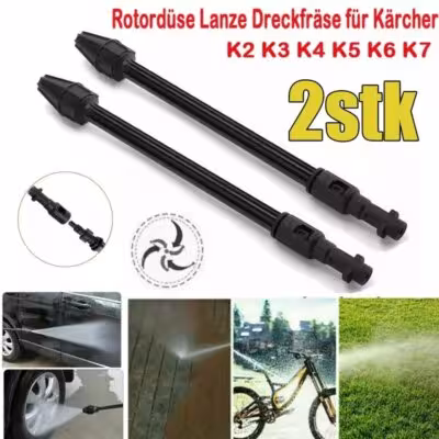 Car Washer Jet Lance Nozzle for Karcher K2 K3 K4 K5 K6 K7 Pressure Washer Rotating Turbo Lance Car Washer Water Jet Lance 1