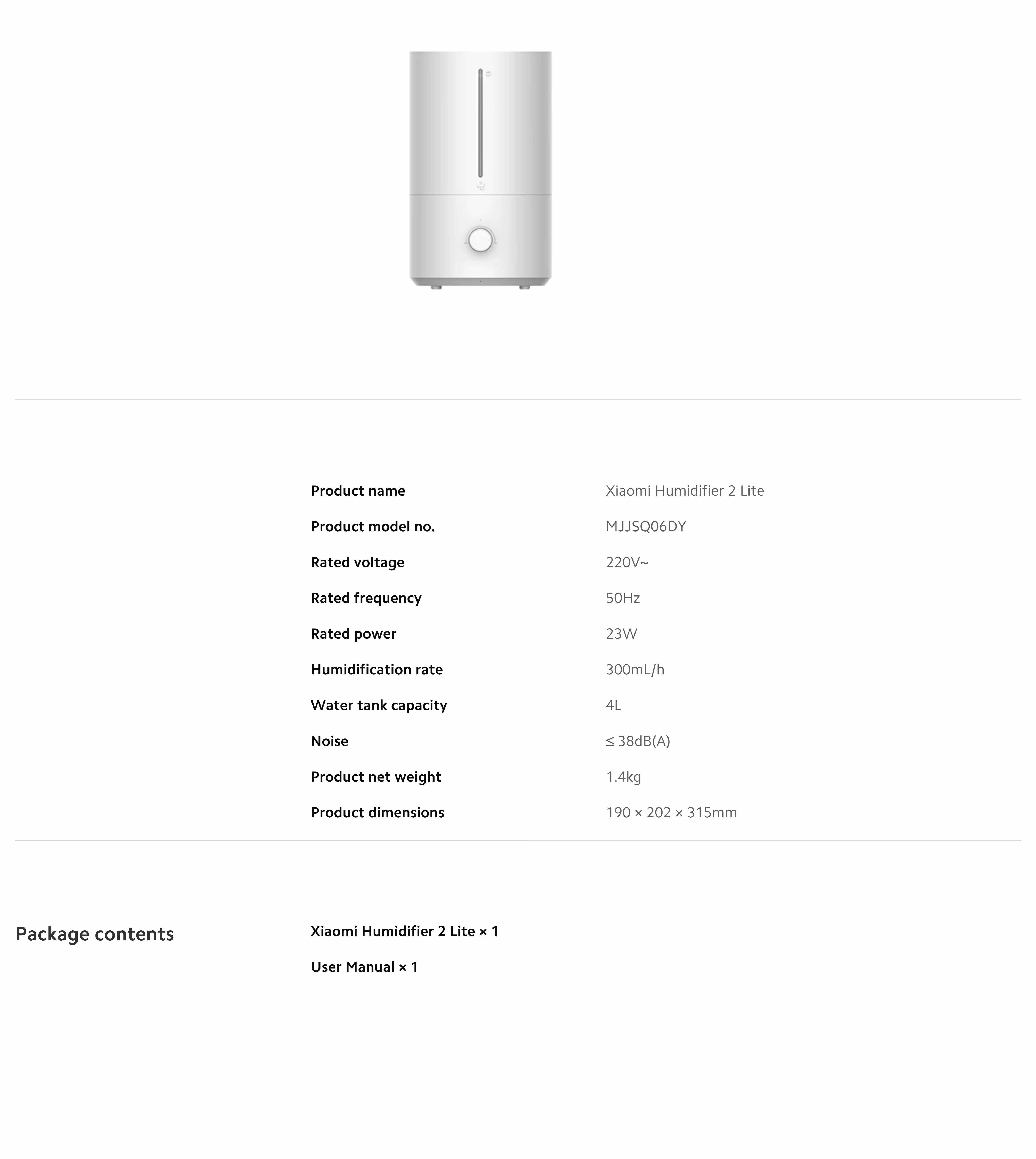 umidificatore d'aria