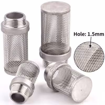 1/2"~2" 304 Stainless Steel Male Thread Filter Screen Garden Irrigation Filter Aquarium Fish Tank Water Pump Inlet Filter Net 1