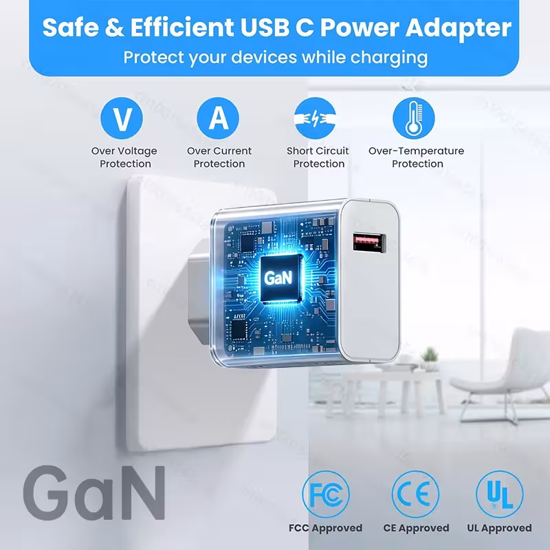 120W GaN įkroviklis