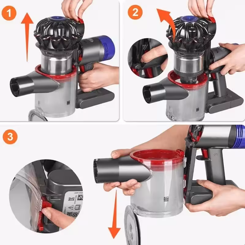 Bac à poussière pour Dyson V7 V8